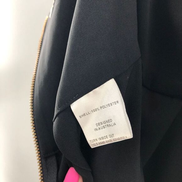 Shona Joy Knot Draped‎ Dress in Black - Picture 11 of 13